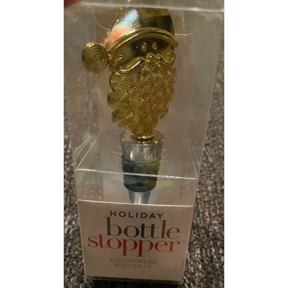 Christmas Giftcraft santa Bottle Stopper